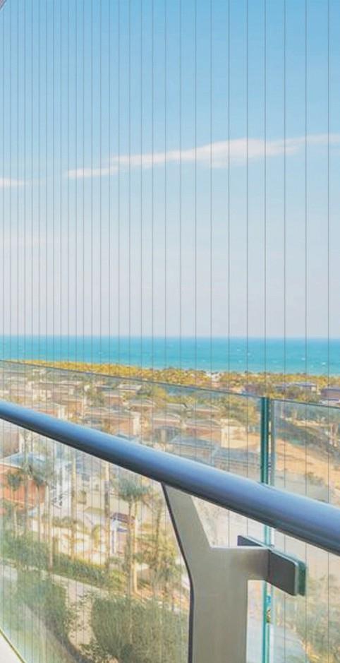Terraces & Deck Railings invisible grill installation in Hyderabad