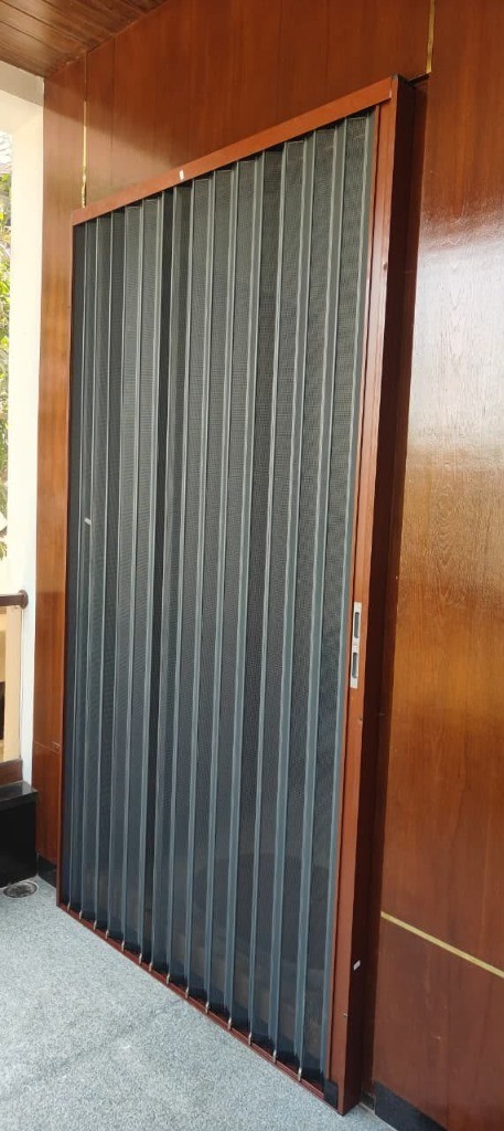 Pleated Mosquito Mesh - Full-Height Sliding Insect Screen Door by Deccan Space Works